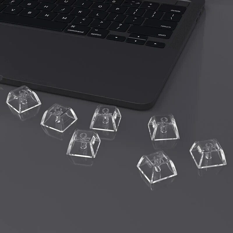 1.75u xda teclas branco jogo cristal transparente para teclado mecânico dropship