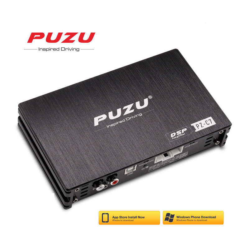 PUZU-arnés de cableado de PZ-C7 para coche, amplificador DSP de 4x150W, Radio de coche, actualización de sonido, procesador de señal de Audio Digital para Hyundai y VOLKSWAGEN