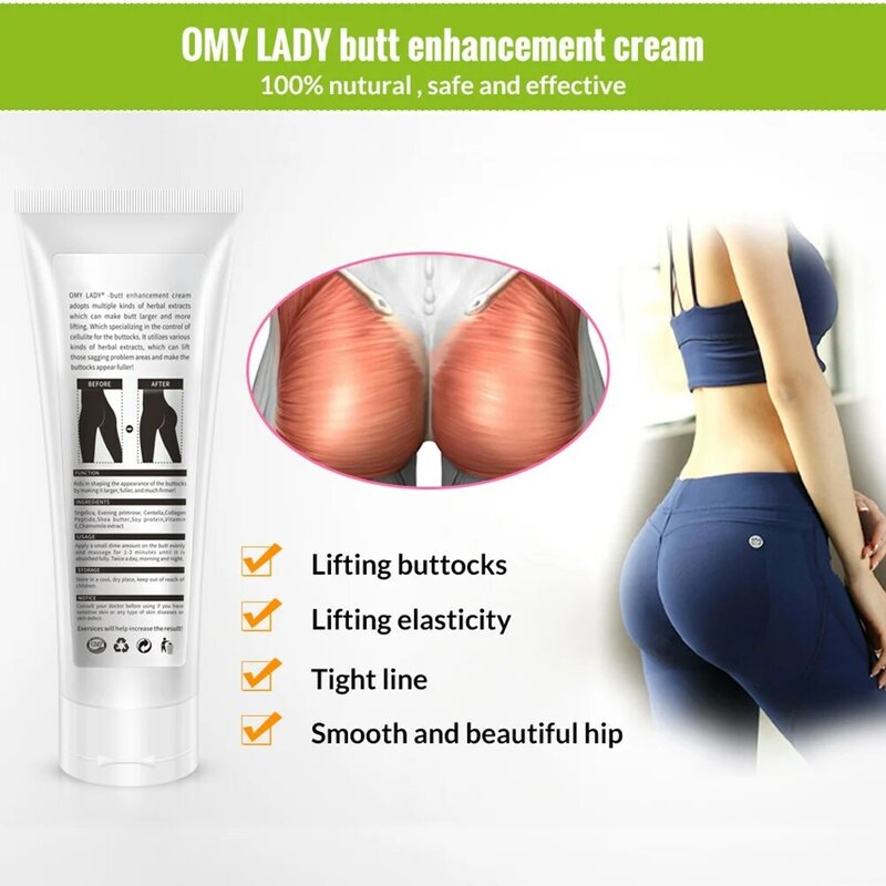 Natürliche Gesäß Erweiterung Creme Sexy Hüfte Butt Enhancement Arsch Enhancer Hüfte Lift Up Anlage Extrakt Effektive Massage Körperpflege