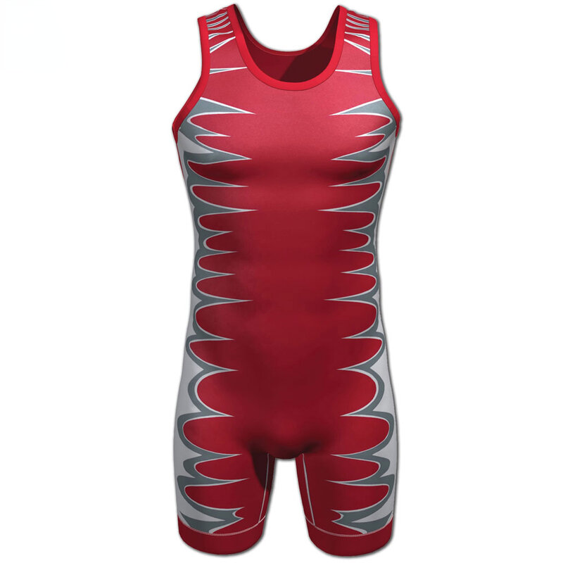 Wrestling Singlet Bodysuit Leotard Outfit Underwear GYM Sleeveless Triathlon PowerLifting Clothing Swimming Running Skinsuit