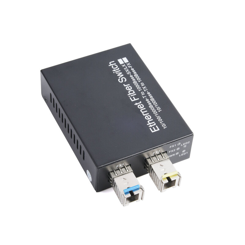 Conversor de mídia Gigabit sfp, transceptor 2 sfp para 2 rj45, 10/100/1000m, interruptor de fibra óptica com módulo 3km/20km lc/sc sfp, 1 parte