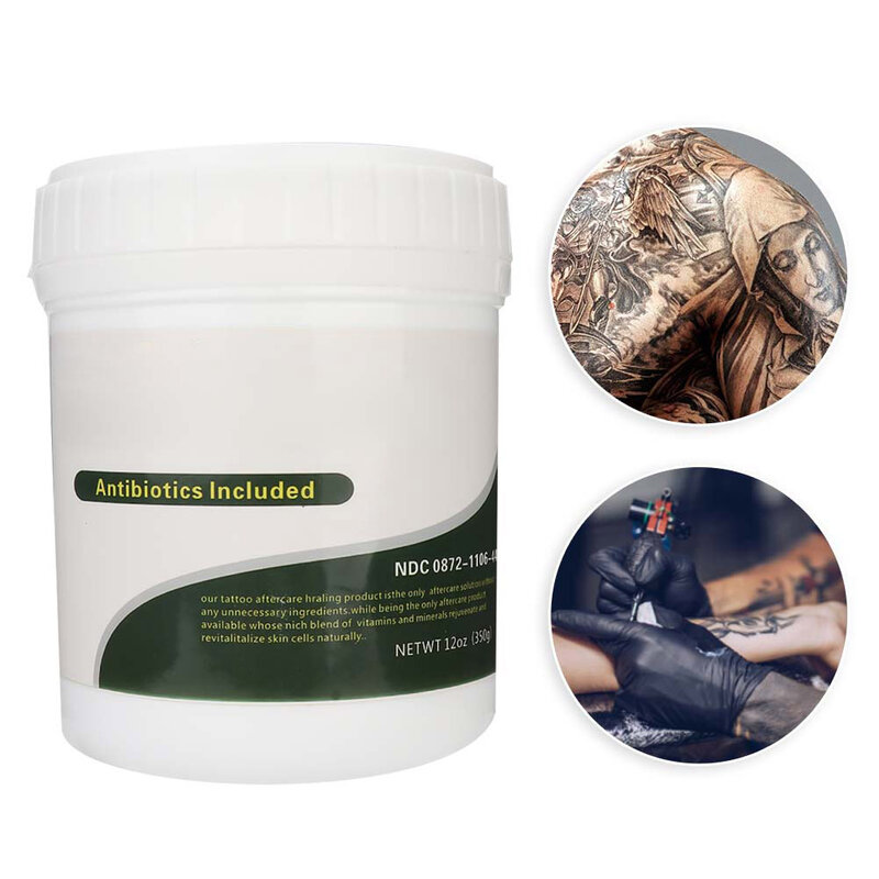 Ungüento para tatuajes, crema hidratante no tóxica para la piel, curación rápida, suministros para tatuajes corporales, 118ML/350ML/1180ML, 1 caja