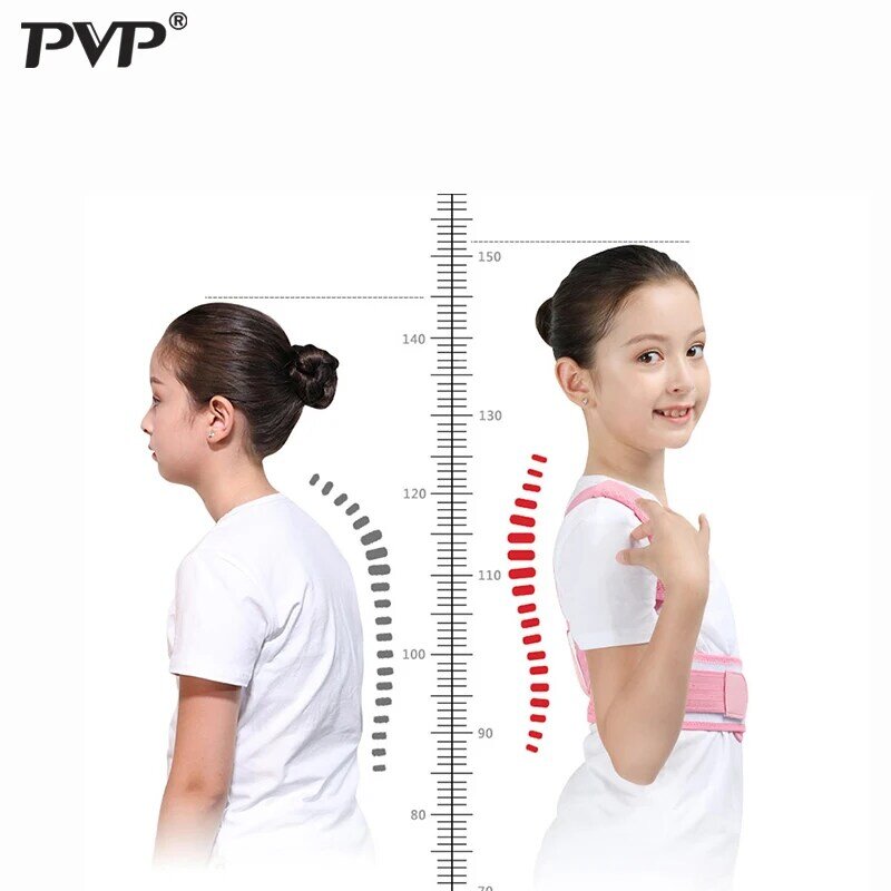 Corrector de postura ajustable para niños, cinturón de soporte para la espalda, corsé ortopédico para niños, tirantes lumbares para la columna vertebral y los hombros, salud