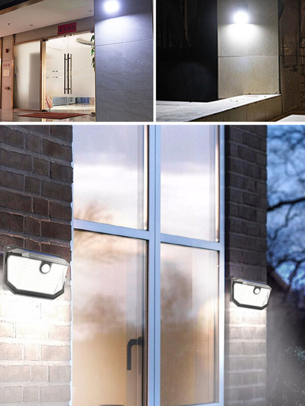 KOOJN-lámpara Solar de pared para exteriores, impermeable, con detección humana, para el hogar, patio, superbrillante, nuevo modelo