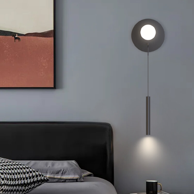 Светодиодная настенная люстра, прикроватная лампа для спальни, светильник для гостиной