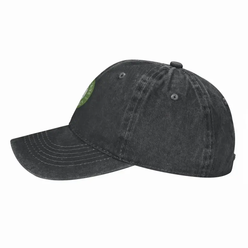 Couchiching-Chapéu de vaqueiro para meninos, chapéu ocidental feminino, círculo verde Design, boné personalizado para menino