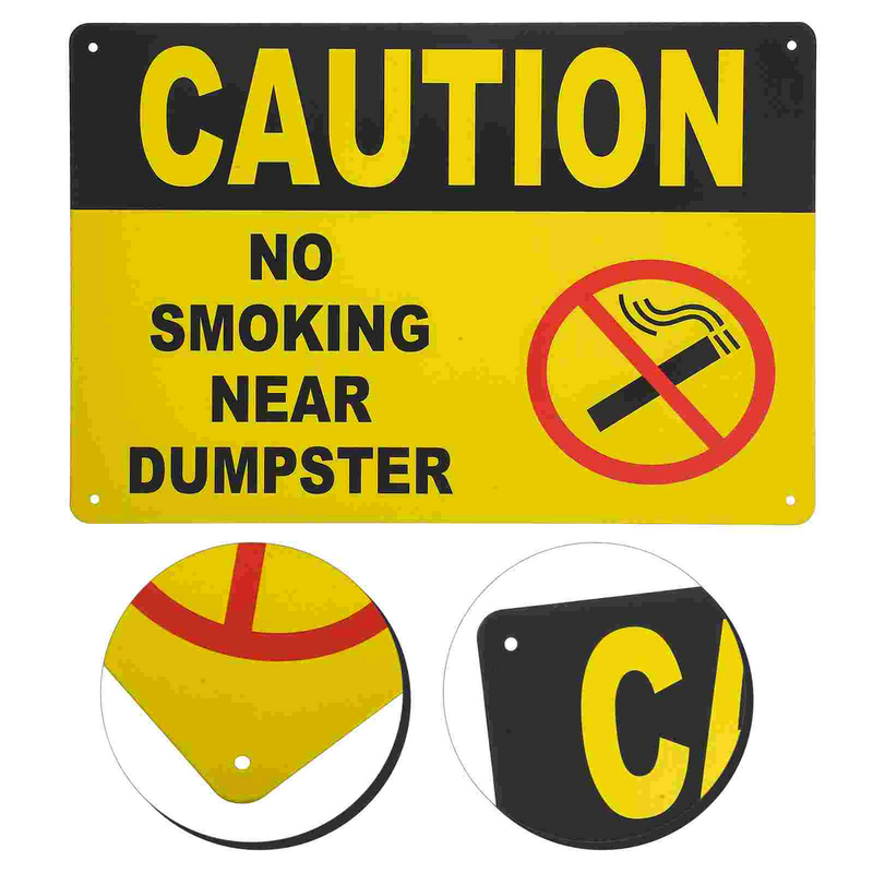 Household Iron Smoking Signs, No Board, sinais de aviso, decoração para criança