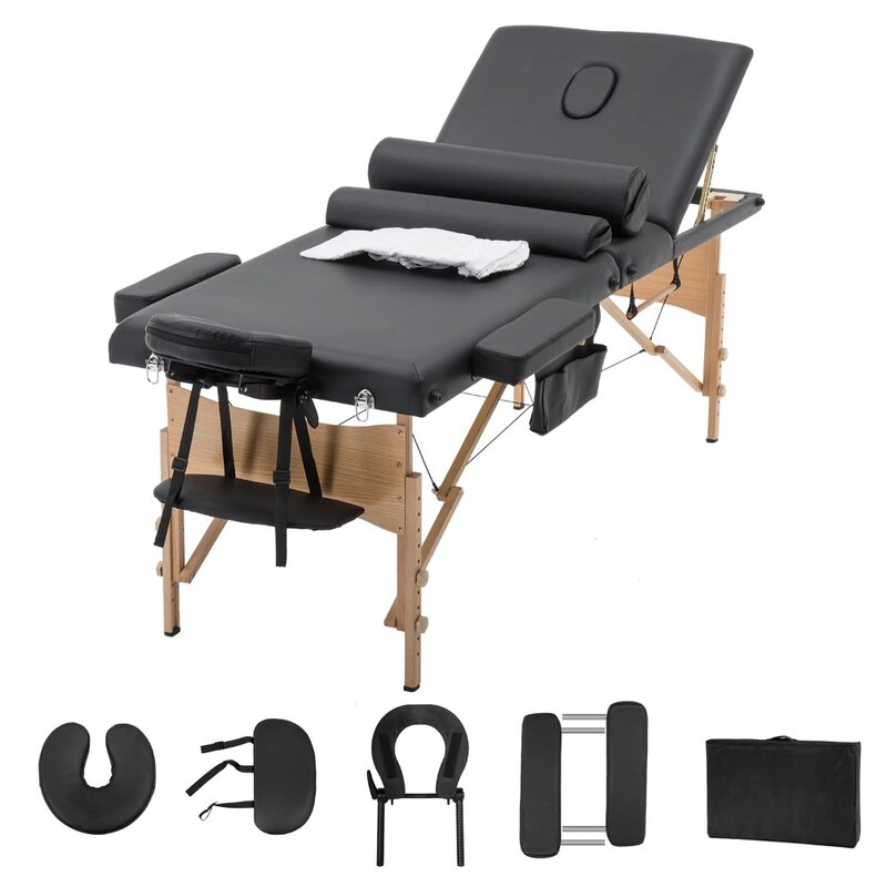 2024 nuovo lettino da massaggio portatile lettino Spa, lettino da salone regolabile in altezza tavolo facciale portatile con custodia da viaggio