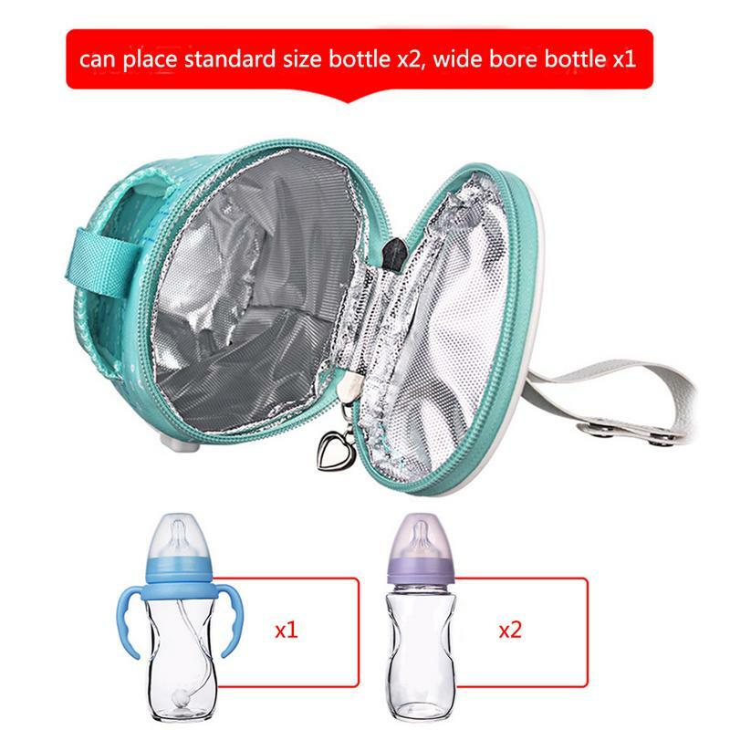 Botol portabel, penghangat botol USB penghangat susu untuk bayi portabel lengan botol bayi tas termostat untuk ibu