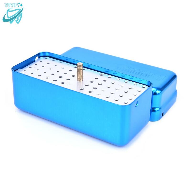 Caja esterilizadora de Autoclave, 1 piezas, 72 orificios, para desinfección Dental, caja de soporte de limas para herramientas de cuidado bucal, 3 colores disponibles