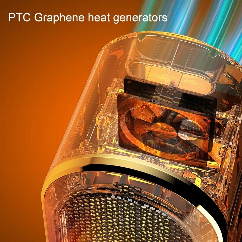 พัดลมทำความร้อนไฟฟ้า1200วัตต์220V PTC, เครื่องทำความร้อนในห้องเซรามิกบ้านสำนักงานเดสก์ท็อปเครื่องทำความร้อนสำหรับฤดูหนาว