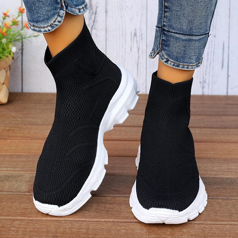 2024 summer new women's shoes Fashion breathable comfortable sports casual shoes soft sole large size women's shoes