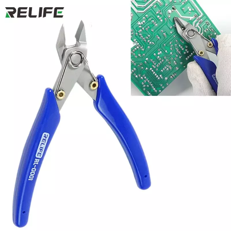 RELIFE-Alicates diagonales de RL-0001, cortador de Cable electrónico de alta dureza y precisión, reparación de teléfonos, rápido, nuevo