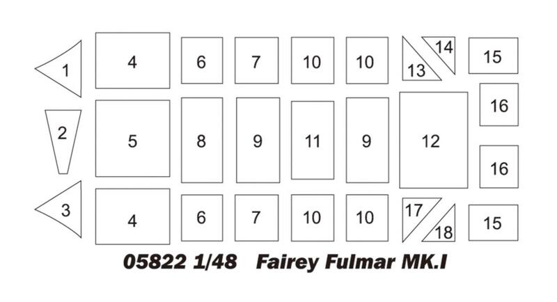 Britânica Fairey Fulmar M K.I Trompetista Modelo Kit, 05822, Escala 1:48