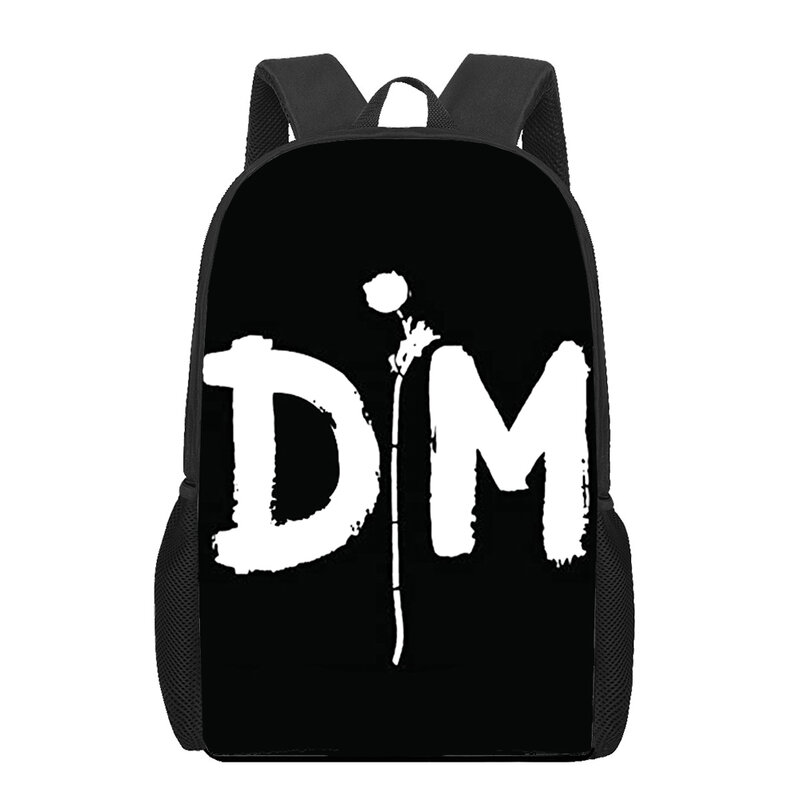 Depechesバンドモード3Dプリントの女の子小学生バックパック子供ブックバッグサッチェルバックパック
