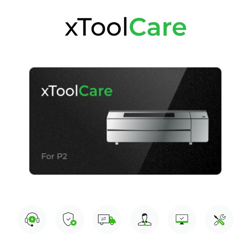 XTool Care-máquina de grabado láser para xTool P2 CO2, preventa, (no es un grabador láser P2)