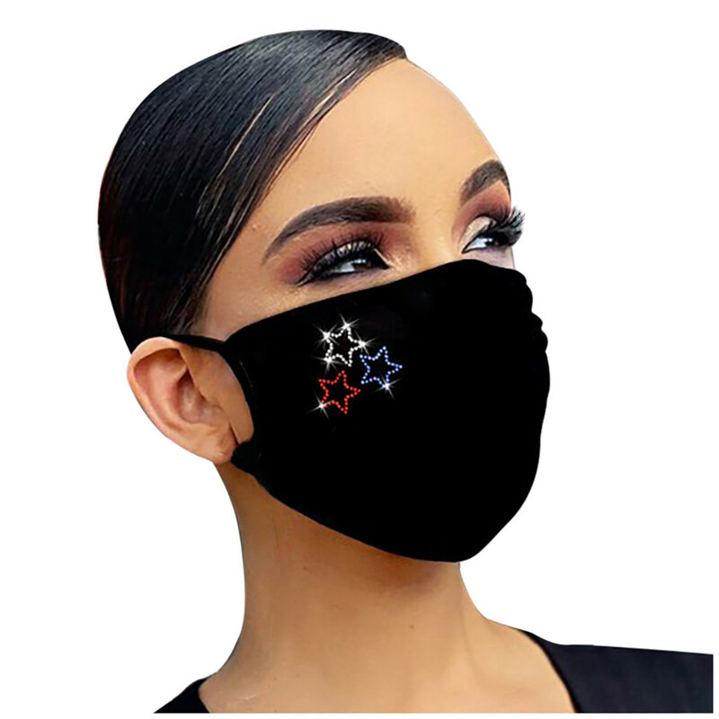 Máscaras faciais reutilizáveis para mulheres, respirável e à prova de vento, inodoro e confortável, treinamento ao ar livre, atmosfera elegante