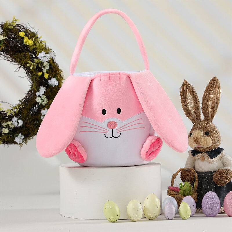 Sac à main oreilles de lapin de dessin animé de Pâques pour enfants, sac à main œuf de lapin, cadeau de bonbons GT, joyeux jour de Pâques, E27