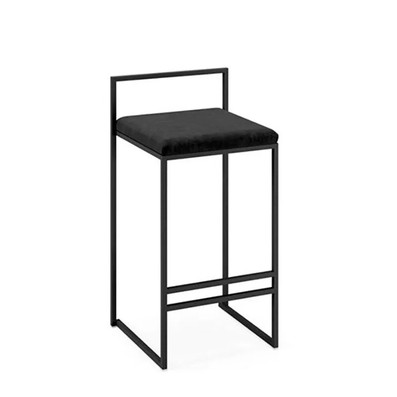 Sillas de Bar de hierro forjado nórdico, taburete alto moderno Simple, muebles para el hogar, silla de Bar con personalidad, sillas de diseñador para Cocina