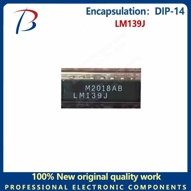 5pcs  The LM139J is packaged with a DIP-14 in-line differential comparator