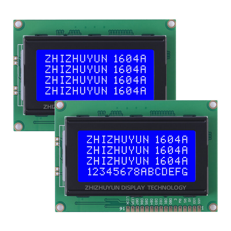 Pengontrol splic780d layar LCD, kecerahan tinggi layar karakter 1604A, cahaya oranye, karakter hitam, tegangan 3.3V