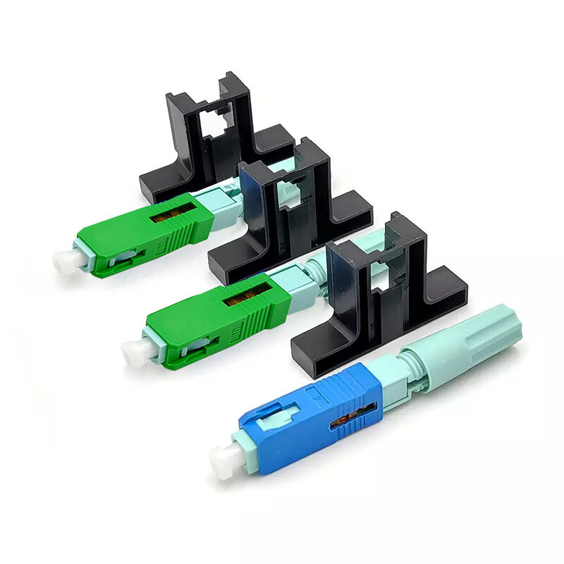 50/100/200/300Pcs SC APC Optical Fiber Connector UPC FTTH Fiber Quick Connector SC Fiber Optic Fast Connector