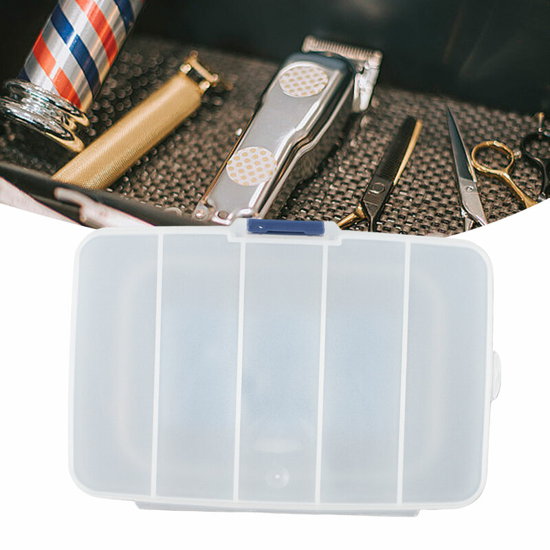 Caixa de armazenamento com 5 grades, ferramenta plástica, parafusos, IC, isca de pesca, organizador artesanal, parte pequena, suporte do grânulo, estojo, recipiente