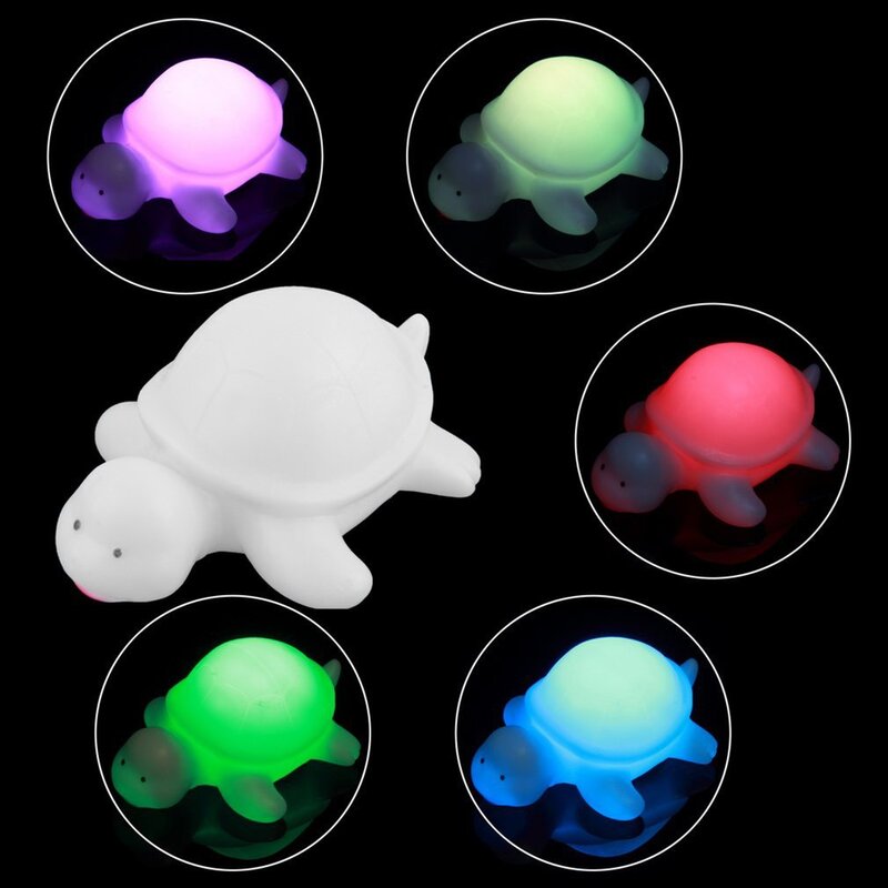 Hot LED Light Turtle Mood Lamp Night Light Colorful Lamp Lights Sensor Glow Relaxing Atmosphere Home Decoration