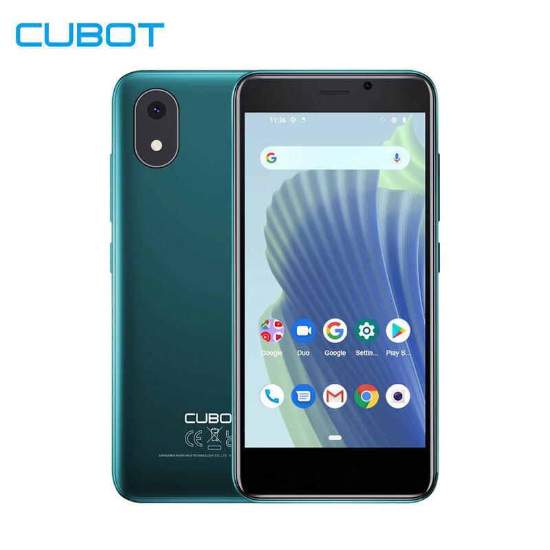 Cubot J20 смартфон с 4-дюймовым дисплеем, ОЗУ 2/3 ГБ, ПЗУ 16/32 ГБ, 2-мя слотами для SIM-карт, 2350 мАч