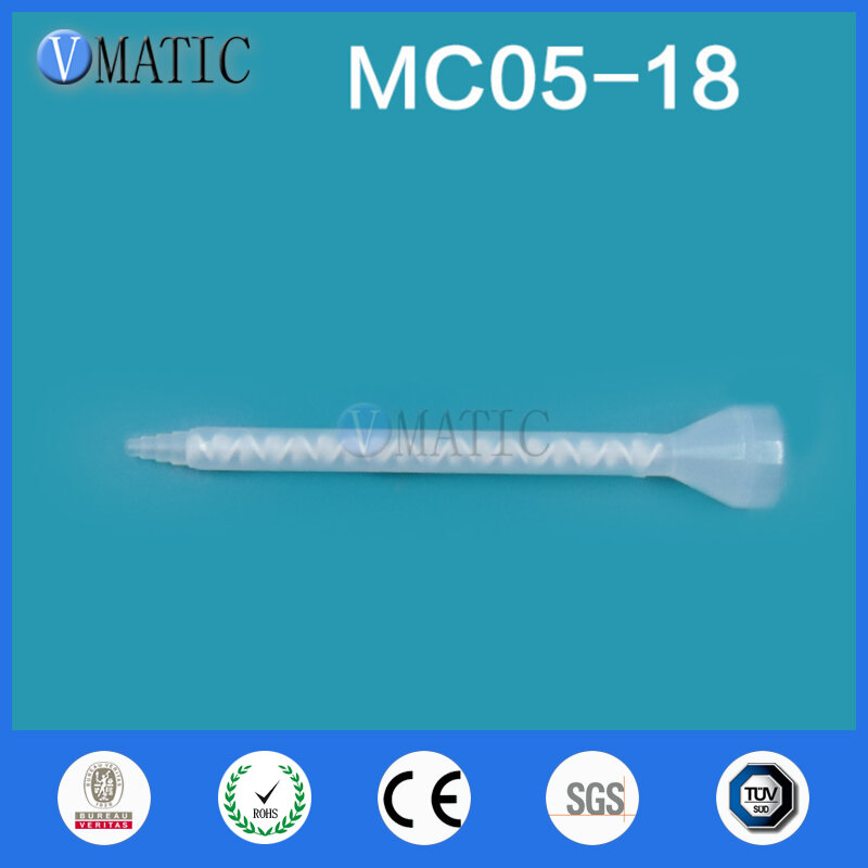 Free Shipping Resin Static Mixer MC05-18 Mixing Nozzles For Duo Pack Epoxies (White Core)