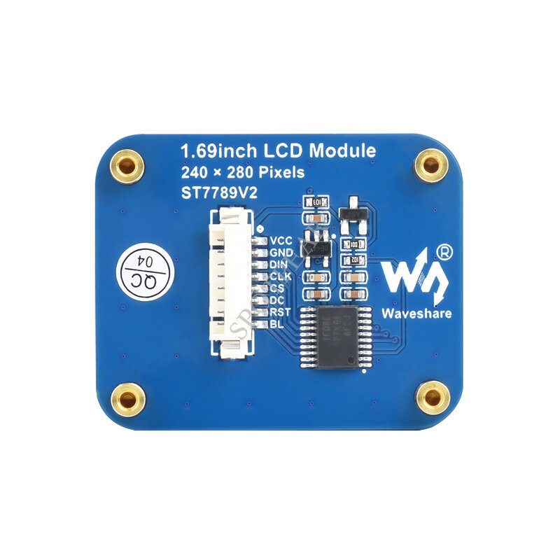 1.69inch IPS LCD Display Module SPI 240×280 Resolution 262K Colors for Arduino / STM32 / Raspberry Pi