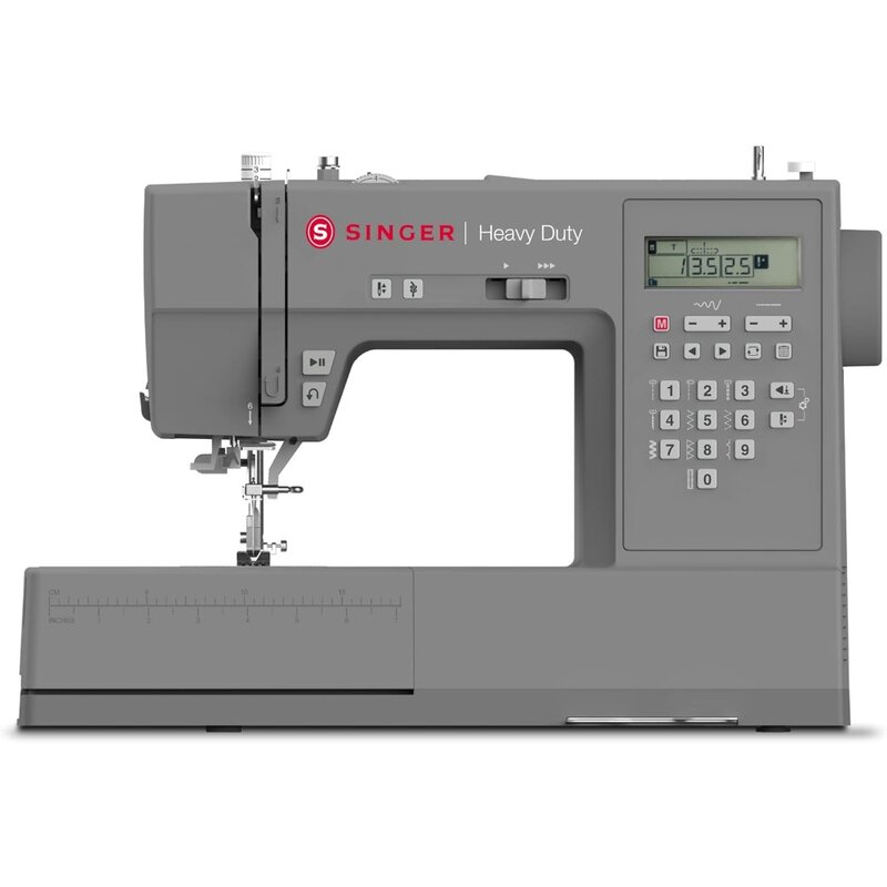 HD6700C Máquina De Costura Pesada Eletrônica, 411 Aplicações de Ponto, Costura Fácil
