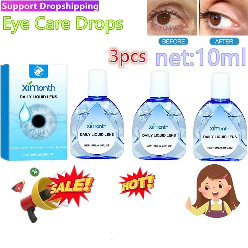 3X tetesan mata presbiopia, memulihkan kepercayaan Mata pembersih mata pijat mengurangi perawatan gatal menghilangkan kelelahan