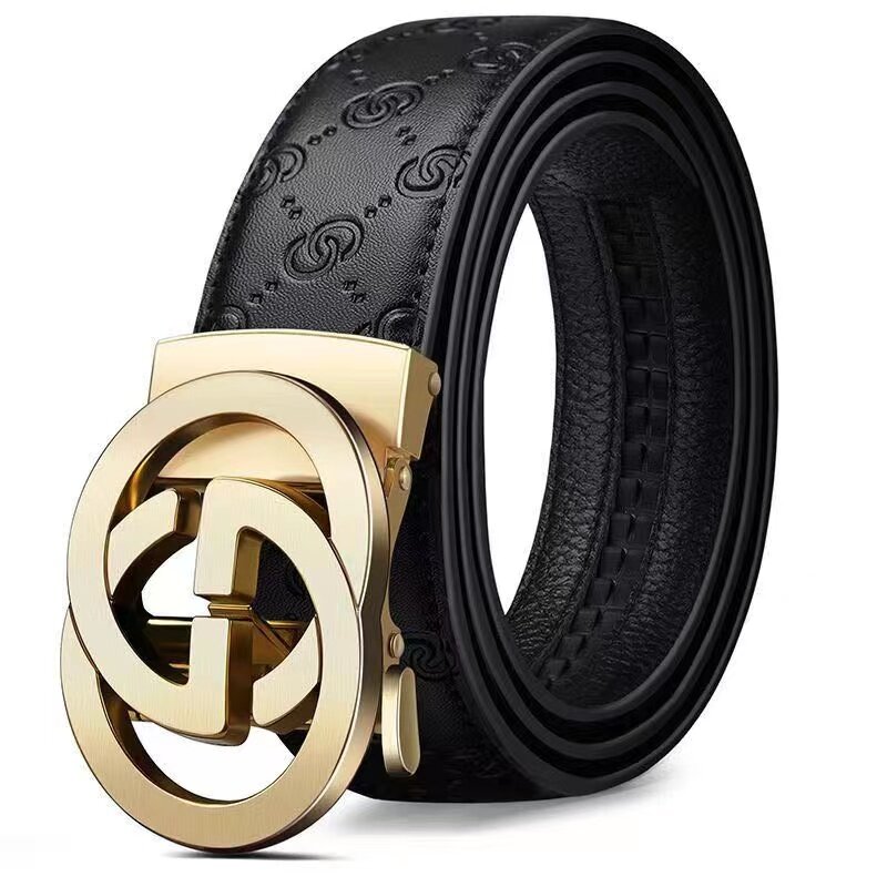Belts 34mm Famous Brand Women Belt dress Quality Genuine Luxury Leather Belt For Men Belt Male Strap Male Metal Automatic Buckle
