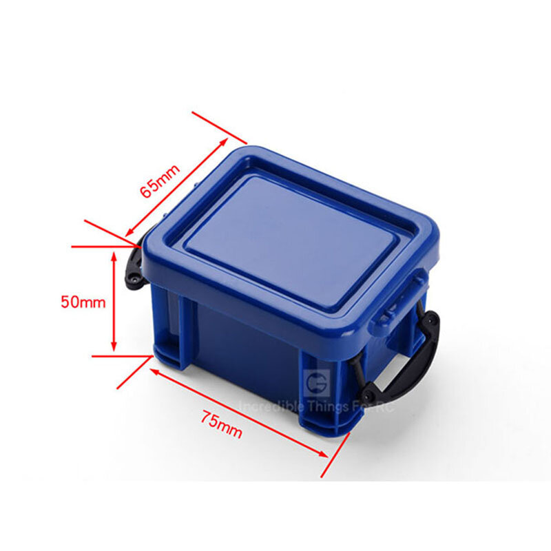 Modelo de Mini caja de almacenamiento de plástico de simulación para 1/10 RC Crawler Car Traxxas TRX4 Defender TRX6 AXIAL SCX10 II RC4WD D90 piezas de bricolaje