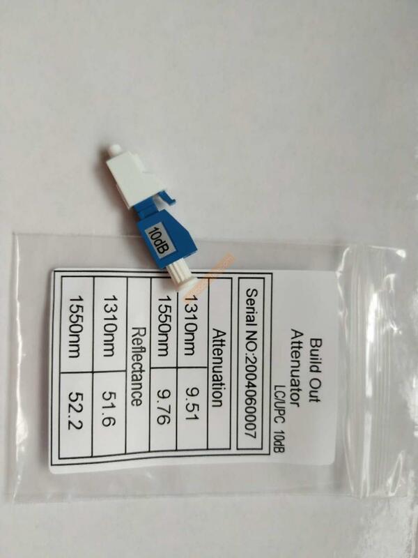 5Pcs/bag LC/UPC Fiber Attenuator Adapter Single Mode Male-Female Fiber Optic Attenuator Plastic Male FTTH 5dB 10dB