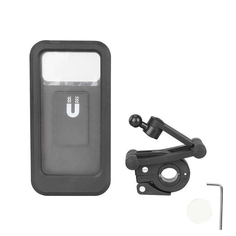 Supporto per telefono magnetico impermeabile supporto per telefono da manubrio supporto per telefono Clip girevole supporto retrattile per Touch Screen da ciclismo