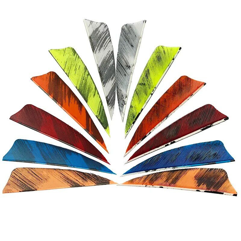 50pcs neue 3-Zoll-Federpfeile Befiederung schild geschnitten natürliche Truthahn fahnen Tinten malerei für Bogens chießen DIY Zubehör