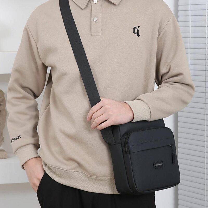 PU Men's Shoulder Bag New Light Phone Bags Men's Bag