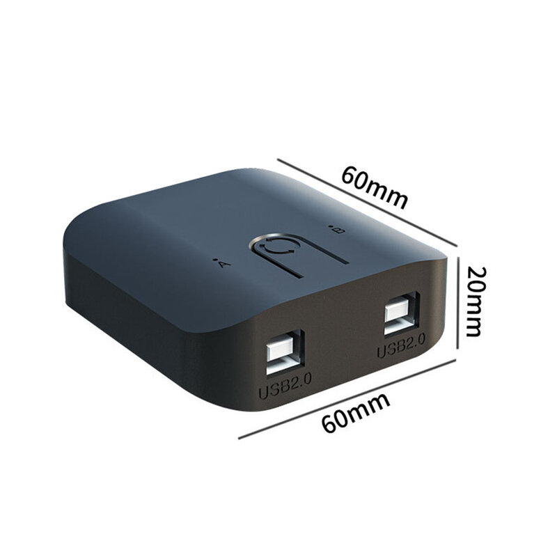 2 in 1 KVM Splitter USB 3.0 KVM Switch 1080P HD กล่องจับภาพสำหรับแชร์เครื่องพิมพ์จอมอนิเตอร์เมาส์และคีย์บอร์ด2.0 USB