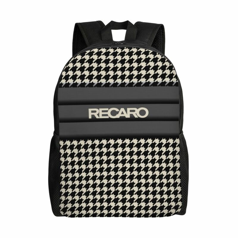 Personalized Recaros Logo Backpacks Men Women Casual Bookbag for College School Bags