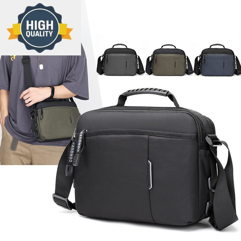 Men's Waterproof Oxford Shoulder Bag Large Capacity Male Handbag Cross Body Bags For Men