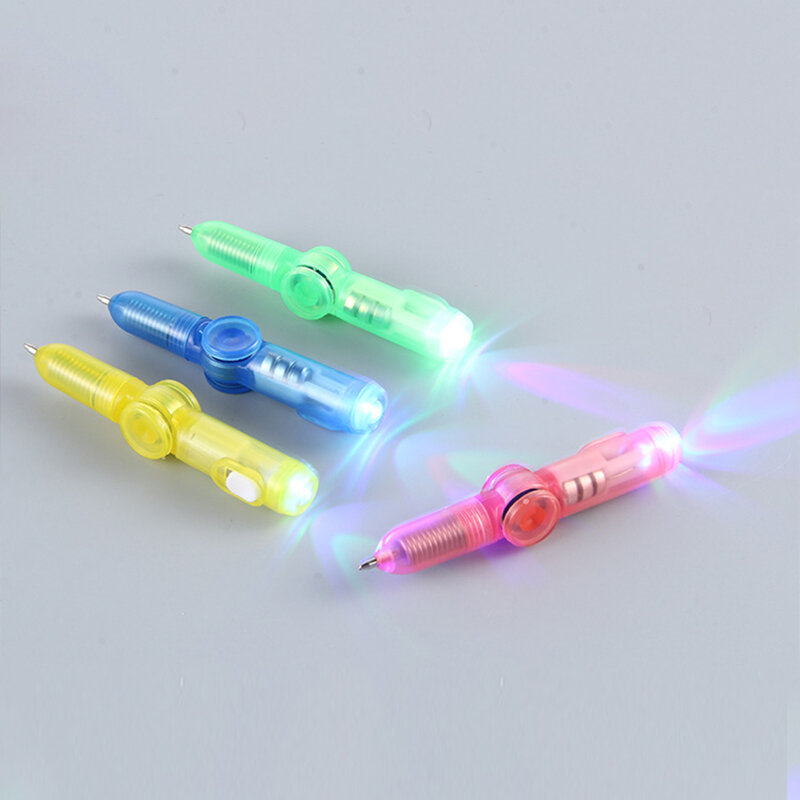 Interessante giocattolo punta delle dita rotante spinner Gyro toy Pen Led luminoso Gyro Pen Office ADHD EDC giocattolo da scrivania cinetico antistress