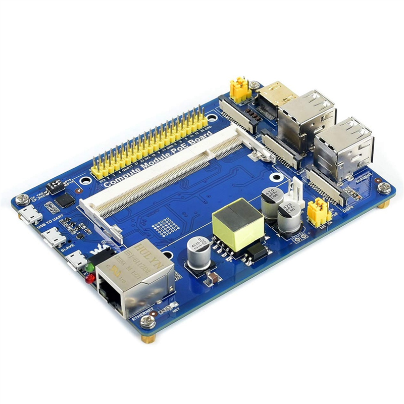 Плата ввода-вывода для компьютера Waveshare с функцией PoE для компьютерного модуля Raspberry Pi, см3/CM3L/см3 +/см3 + L