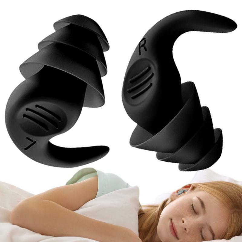Anti Noise Silicone Earplugs, impermeável natação Ear Plugs, Soft Comfort Natureza, protetor de ouvido com caixa, apto para dormir, mergulho, Surf