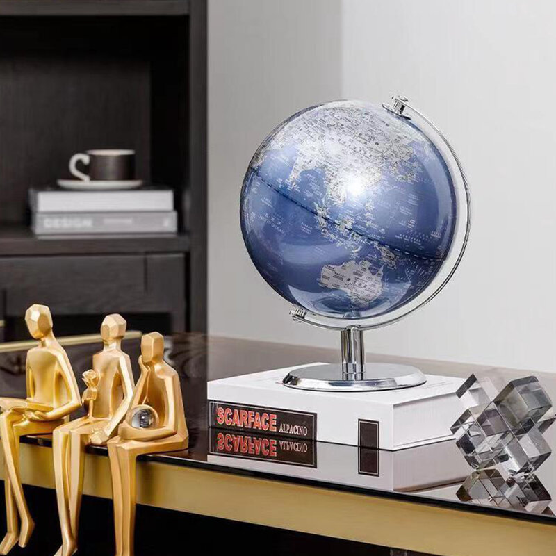 Duże akcesoria do dekoracji wnętrz Retro globus nowoczesna nauka mapa świata globus dla dzieci biurko do nauki globus geografia edukacja dla dzieci