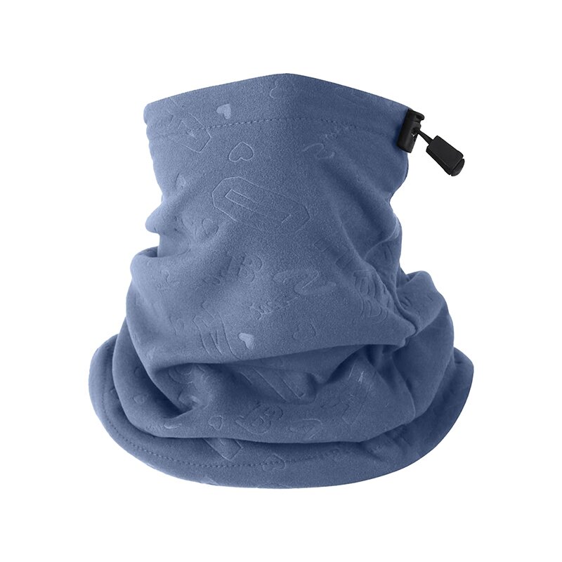 Scaldaorecchie invernale Unisex tenere in caldo la maschera di peluche antivento confortevole tubo del collo sci pattinaggio collare sciarpa coulisse copertura del viso