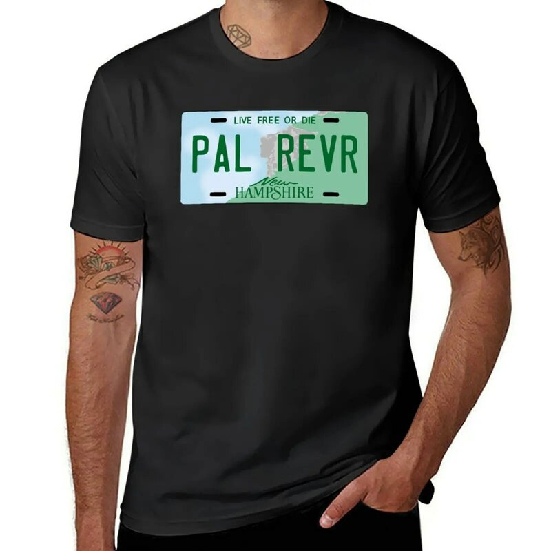 Мужская белая футболка Paul Revere, белая футболка большого размера для мальчиков, 2019