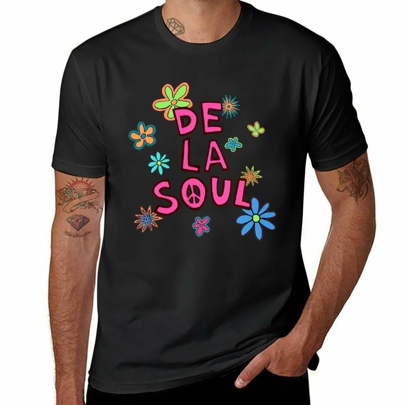 New De La Soul t-shirt magliette pesanti maglietta sublime maglietta ad asciugatura rapida t-shirt per uomo cotone