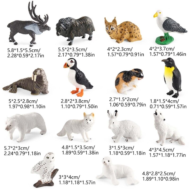 Static Solid Animal Model Figure Boutiques Collectable Figurine Toy Home Decors